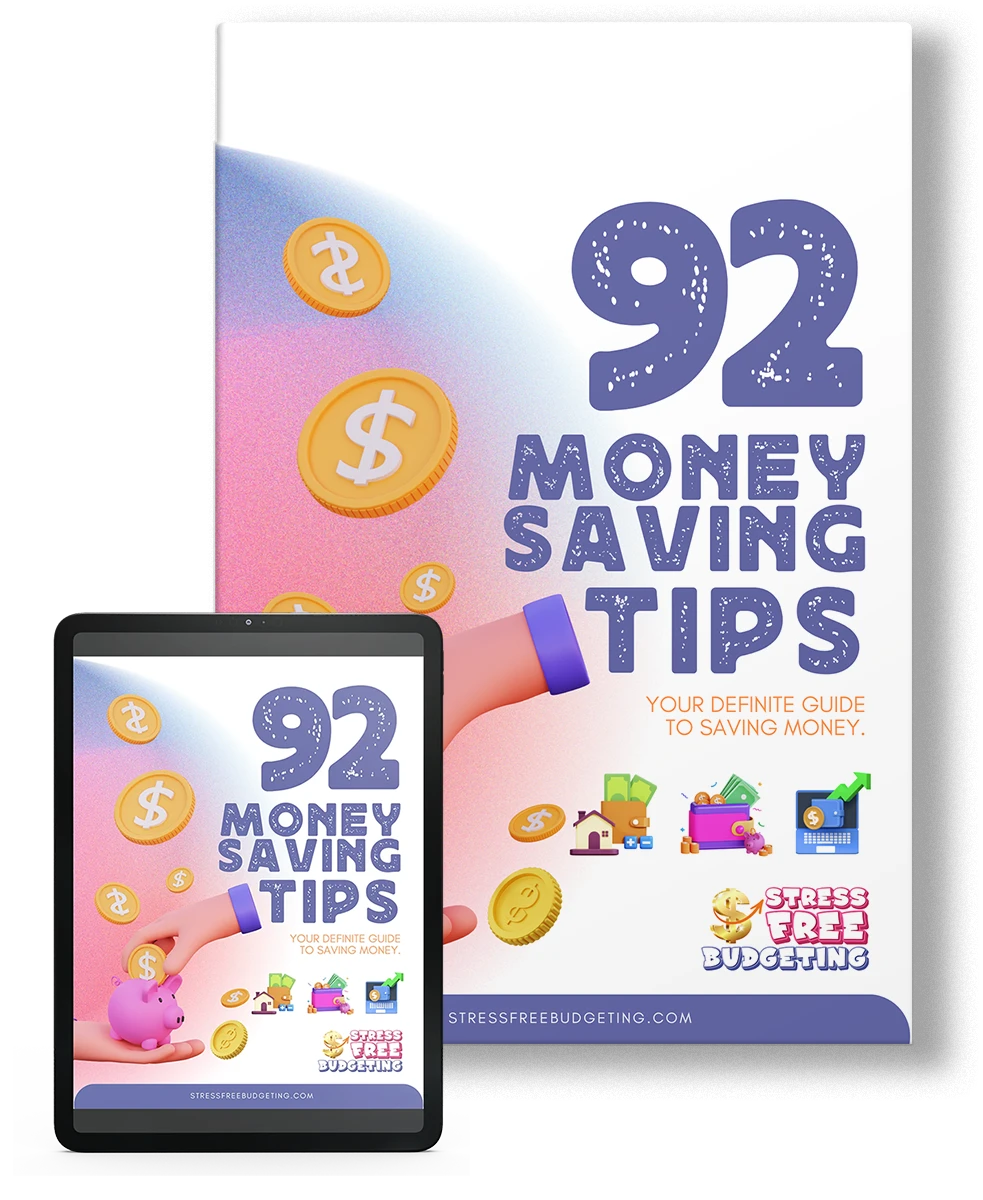 92 money saving tips tablet and book